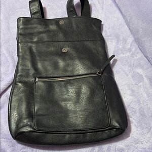 Urban Expressions Black Leather Bag